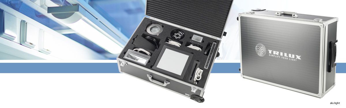Aluminum cases for lighting technology - sample cases and transport cases from Faisst